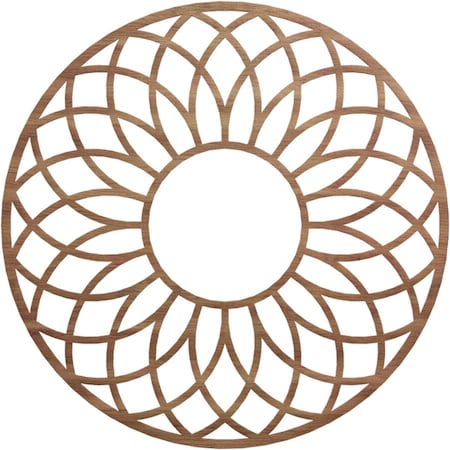 Ekena Millwork Cannes Wood Fretwork Pierced Ceiling Medallion, Walnut, 40"OD x 13 5/8"ID x 3/8"T CMWP40X40X0375CNWA